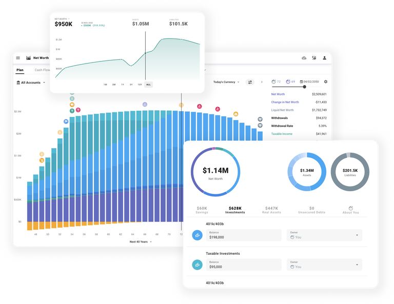 Modern Net Worth Calculator & Tracking - ProjectionLab