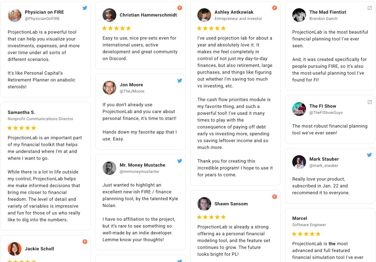Testimonials from our users